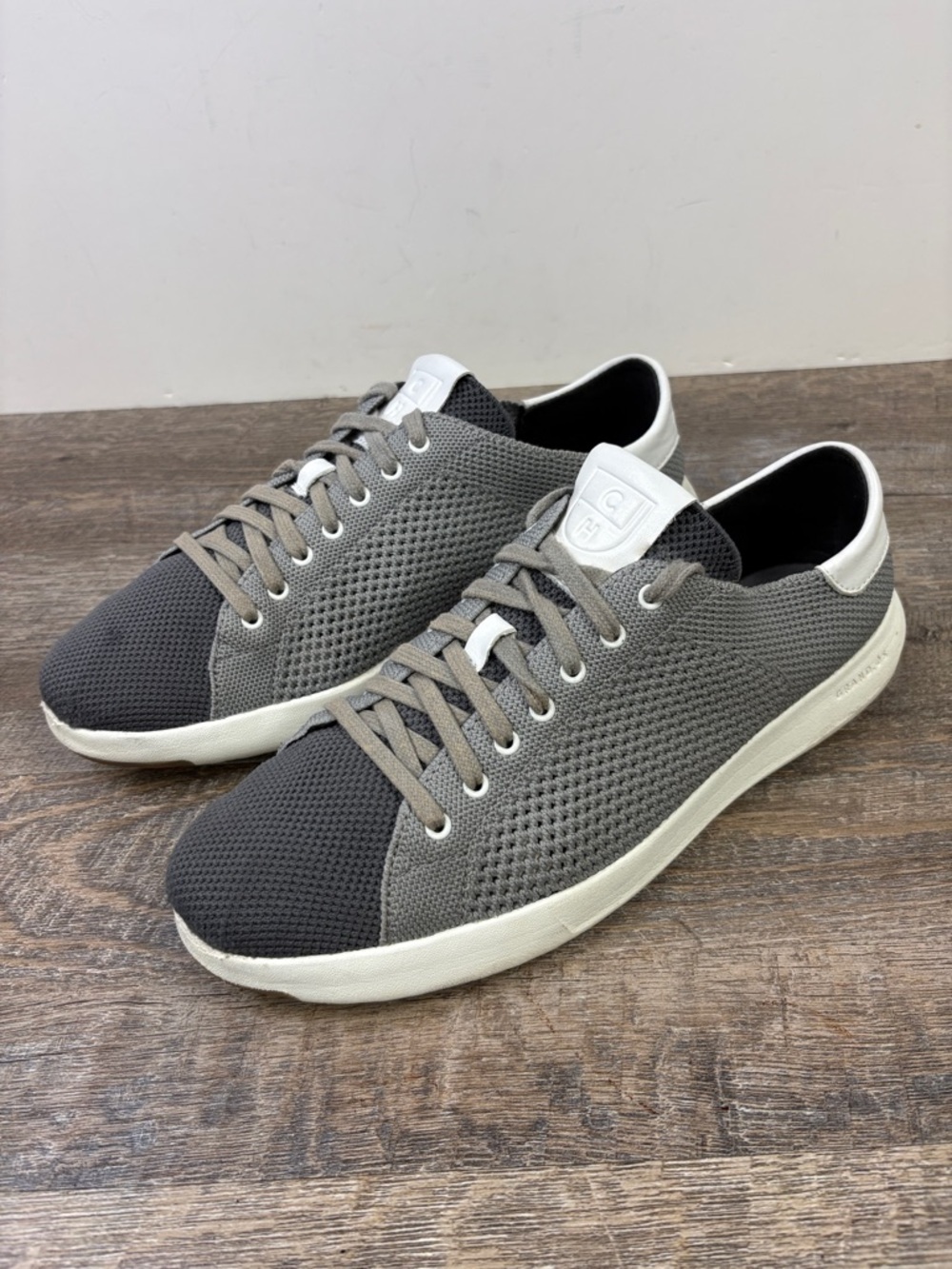 Cole Haan GrandPro Knit Sneakers Gray Two-Tone Lightweight Men’s 9.5M C26625